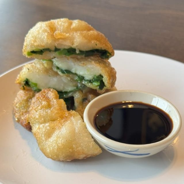 Chive Pancakes.