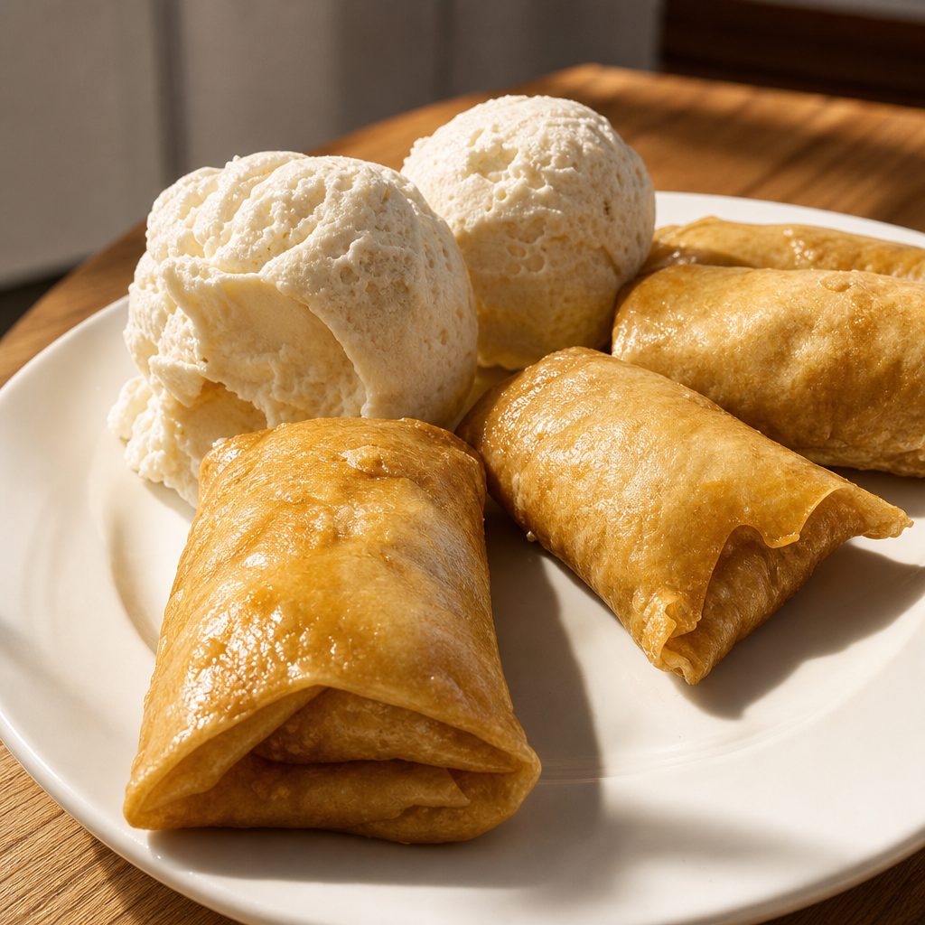 BANAN ROLL + ICE CREAM.