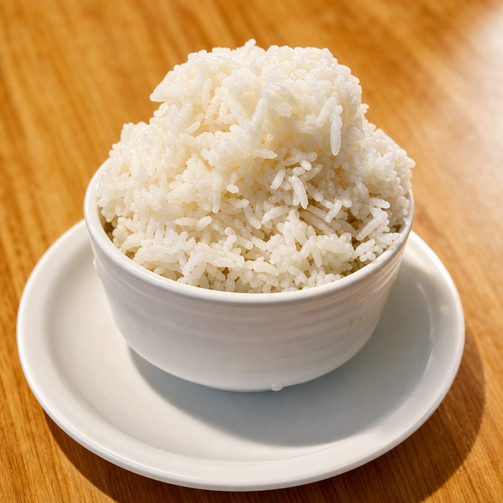 Steamed White Rice.