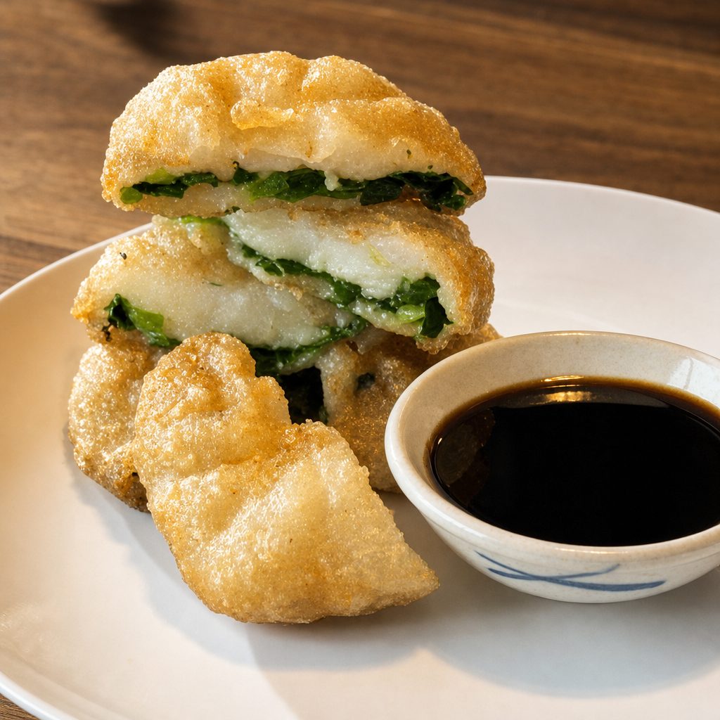 Chive Pancakes.
