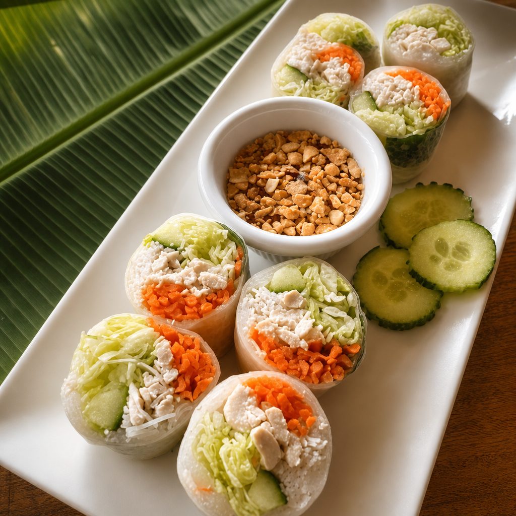 Thai Soft Spring Rolls.