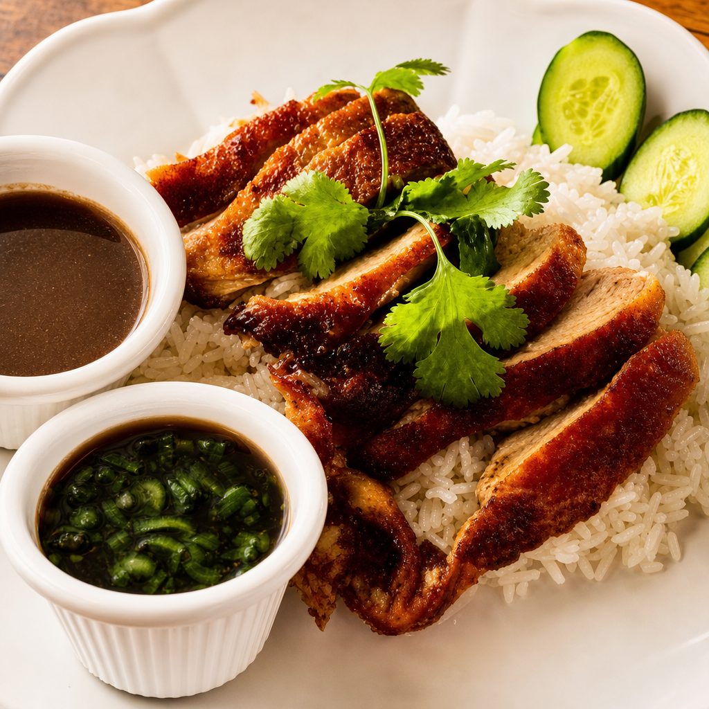 Roasted Duck with Rice (Lunch).