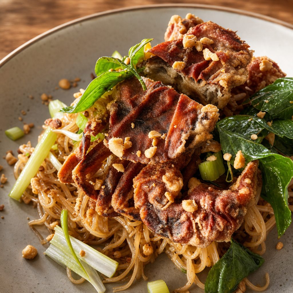 Soft Shell Crab Padthai.