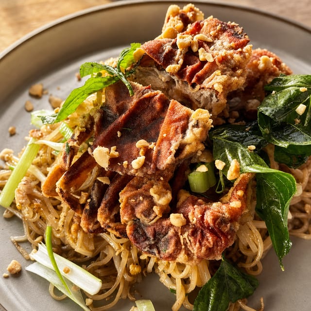 Soft Shell Crab Padthai.