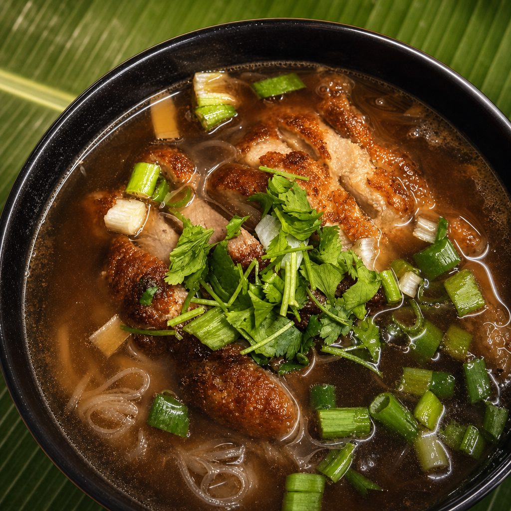Roasted Duck Noodle Soup.